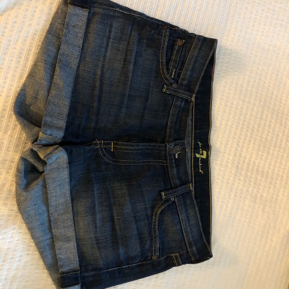 7 for all mankind denim shorts